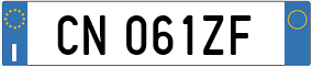 Truck License Plate